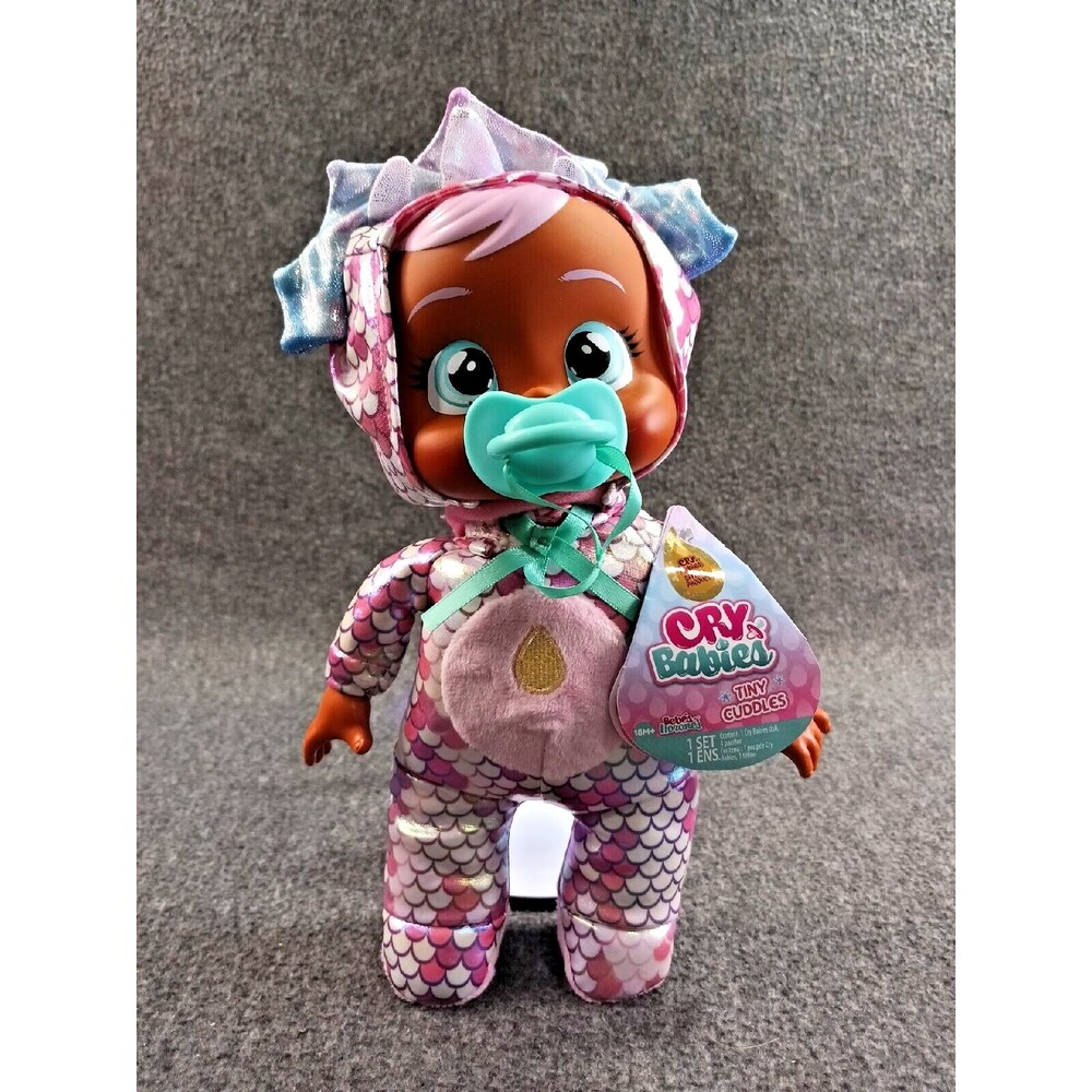Cry Babies Tiny Cuddles Dinosaur Triceratops Tina Dino Themed Metallic Pajamas